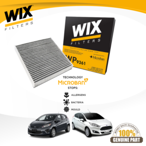 WIX Microban Cabin Filter WP9361 - Suitable for Ford Fiesta Sport, Fiesta Sport Ecoboost