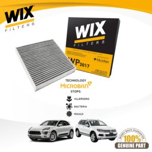 WIX Microban Cabin Filter WP2017 - Suitable for Porsche Cayenne 3.0, Cayenne 4.2 , Cayenne 4.8, Volkswagen Touareg 3.0 and Touareg 4.2